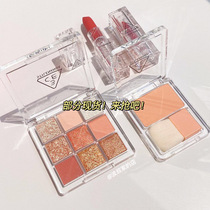 Spot Korea 3CE CLEAR LAYER Velvet lipstick nine color eyeshadow plate blush spray acrylic
