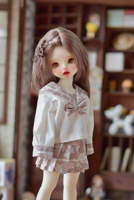 taobao agent Milk candy and sugar BJD baby clothing 6 points, 1/6 uniform student sailor clothing pleated skirt jk special price