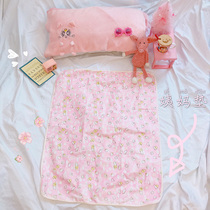 Teenage Girl Menstrual Mat Physiological Period Waterproof Great Aunt Mat Students Anti-Leakage Cases Fake Menstrual Periods Little Mattresses Cute Cartoon