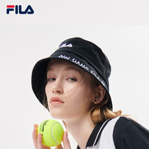 FILA FUSION Feile Tide Brand Couple Round Hat 2021 Autumn New Casual Striped Fisherman Hat Mens and Mens Hats