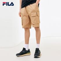 FILA Phila Fiele official mens woven five-point pants 2021 Autumn New loose casual pants sports pants shorts