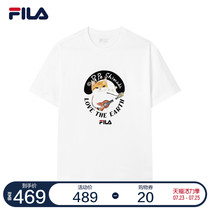 FILA x Pepe Shimada Fila mens short-sleeved T-shirt 2021 autumn new sports round neck top