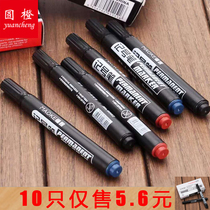 Marker pen Big head pen Blue red black logistics pen Express pen Marker pen Oily pen Hook pen