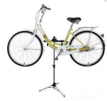 Bicycle maintenance frame mountain bike triangle trailer vertical display rack adjustable height