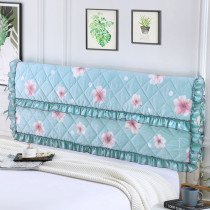 Printed padded headboard cover Pastoral headboard cover Cotton headboard cover dust cover 1 5m1 8m backrest cover thickened