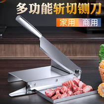 Guillotine Household small lamb chops cutter Traditional Chinese medicine slicing knife Bone-chopping chicken artifact Bone-cutting machine Commercial manual gate knife