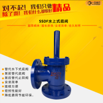 SSDF-1 cast iron cast iron water type bottom valve carbon steel flange water bottom valve self-priming pump bottom valve