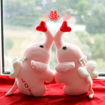 A pair of wedding birthday gifts press bed dolls new wedding room elephant dolls girlfriends girlfriends