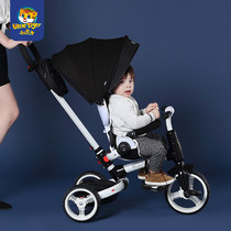 Xiaohuzi childrens tricycle bicycle lightweight folding reclining high landscape aluminum alloy baby trolley T600