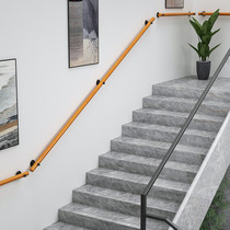 Simple wall solid wood stair handrail home non-slip handle kindergarten elderly safety barrier-free Nordic