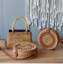 Hipster Vietnam rattan series hand woven satchel bag Hand bag shoulder bag storage bag storage bag