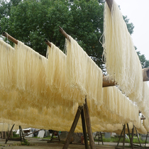Dried Rice Zhejiang Quzhou Changshan specialty double bridge rice noodles fans medium coarse dry fried rice noodles 5kg loose bags