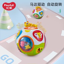 Huile Music 938 Sports Turn Ball Infant Early Education Music Rolling Baby Learning Crawl Electric Toys 12 Months
