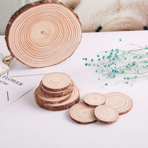 Kindergarten Wall environment layout material pine wood chip Round Wood Wood Wood painting hanging decoration handmade