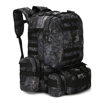 Outdoor tactical combination bag camping hiking Super capacity backpack Special Forces camouflage large mountaineering bag