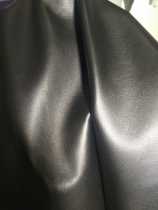 Leather sheepskin leather material Black uncoated head layer A-grade leather handmade DIY ultra-thin clothing clothing high-grade fabric