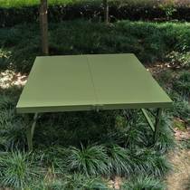 1 1*1 1 1 m field folding table working table outdoor military green individual portable conference table folding iron table