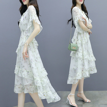 Early Spring Shatters Snowspun Jersey Dress Woman Summer 2022 New Womens Clothing Slim Fashion Temperament Fairy Cake Dresses