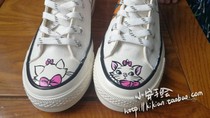 No. 31 (Xiao An hand-painted) Mary cat mother Du Trisi Du Los Burrio to the picture canvas shoes