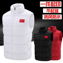 Chinese national team sports vest men's and women's taekwondo coach sports students winter training national uniform training down cotton jacket