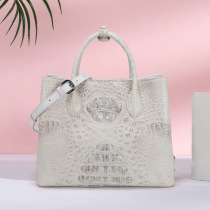 Real Alligator Hand bag Himalayan White European and American Fashion Ladies shoulder bag Alligator Tote Bag Tote