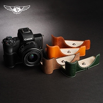  TP original leather Canon EOS M50 mark ii second generation camera bag M50 leather case Protective case Cowhide handle
