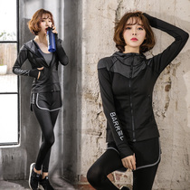 South Korea autumn and winter high-end net red yoga suit womens gym professional sports sexy quick running beginner