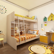 Feimei custom imported love grid ZC07 childrens bed native oak 70 colors modern minimalist style