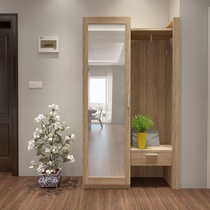 Custom Sengong board foyer cabinet shoe cabinet native oak 60 kinds of colors modern and simple