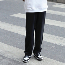 VEGEBOX Dark High Street Wash Mens and Womens Casual Pants Loose Straight Pants Straight Pants