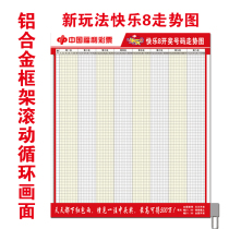 Welfare Lottery Happy 8 Distribution Trend Chart Primary Color Aluminum Alloy Frame Cycle Rolling Supplies Full Set of Welfare Lottery