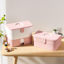 Medicine box Household medicine box Plastic first aid box Portable multi-layer storage box Large drawer medicine box Large capacity