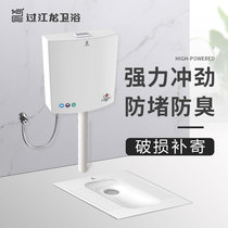 Crossing Dragon toilet squatting toilet water tank household toilet thickened wall-mounted anti-odor high pressure