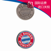 25883 (moral residence) Bayern Munich fans Basic color silver logo brooch badge 2 sets