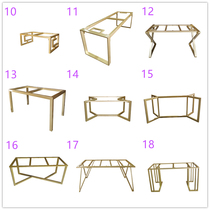 Customized wrought iron meeting tea table long table bar counter counter table leg table foot bracket leg table stand metal foot
