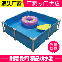 Childrens paddling pool Neutral outdoor bracket swimming pool Folding fish pond Square inflatable-free stall fishing pool