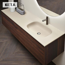 Artificial stone one-piece molding table basin Wash basin Wash basin Wash basin Bathroom balcony Home hotel customization