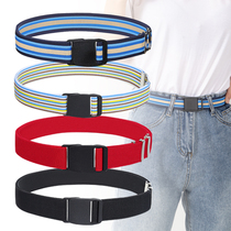 Primary and secondary school students training childrens belt girl high school students with strain of elastic strength and strain simple belt black