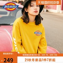 Dickies sleeve letter print sweater Autumn New logo small logo round neck casual female dress 8148