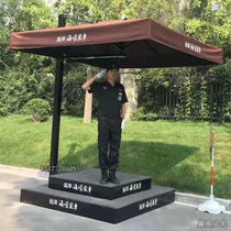 Security Guard Booth Outdoor Mobile Stainless Steel Security Pavilion Gate Guard Kiosk Sales Image Yingbin Standing Guard Booth Security Platform