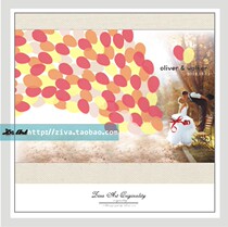 Custom wedding photo Childrens photo birthday balloon wedding sign-in painting wedding room decoration sign-in stage wedding supplies layout