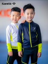 Santic sen getaway 2022 new products for children riding long sleeves professional balance car riding blouses men and women speed dry