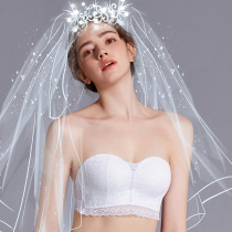 Strapless bra pasted with non-slip small chest thickened bra for wedding dress with invisible underwear womens breast wrap wedding back