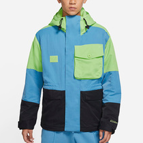 NIKE NIKE cotton jacket mens coat 2021 Winter New hooded short warm jacket sportswear DA6714