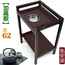 Special high-end coffee table mahjong machine steel wood side chess room household flower stand tea table