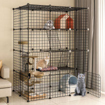 Cat cage Home villa Large size with toilet Large free space can put cat litter basin Pet cat house Cat house