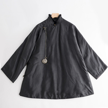 XYY516 autumn and winter New long sleeve gentleman autumn new silk fragrant cloud yarn mens coat Chinese Tang suit
