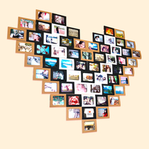 Creative DIY photo wall combination cardboard photo frame 6 inch 3 paste 5 picture frame dormitory bedroom decoration 8 wall stickers 7 hanging wall