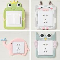 Socket patch edge light plug shelter Decorative Protective Sheath Wall Stickers Fun Wall Panel Big Lights Switch