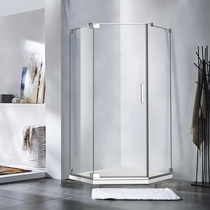 ROSERY Rose island bathroom TH opens inside and outside the custom shower room at the same time bright silver light glass 10mm